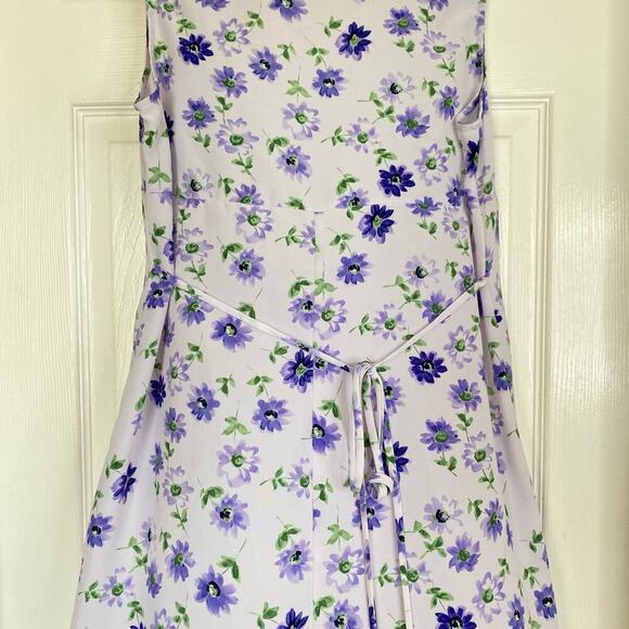 Vintage NO BOUNDARIES Y2K Floral Dress Purple Size Large - Picture 6 of 6